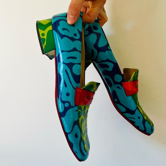 Painted vintage loafers - Picture 3 of 5